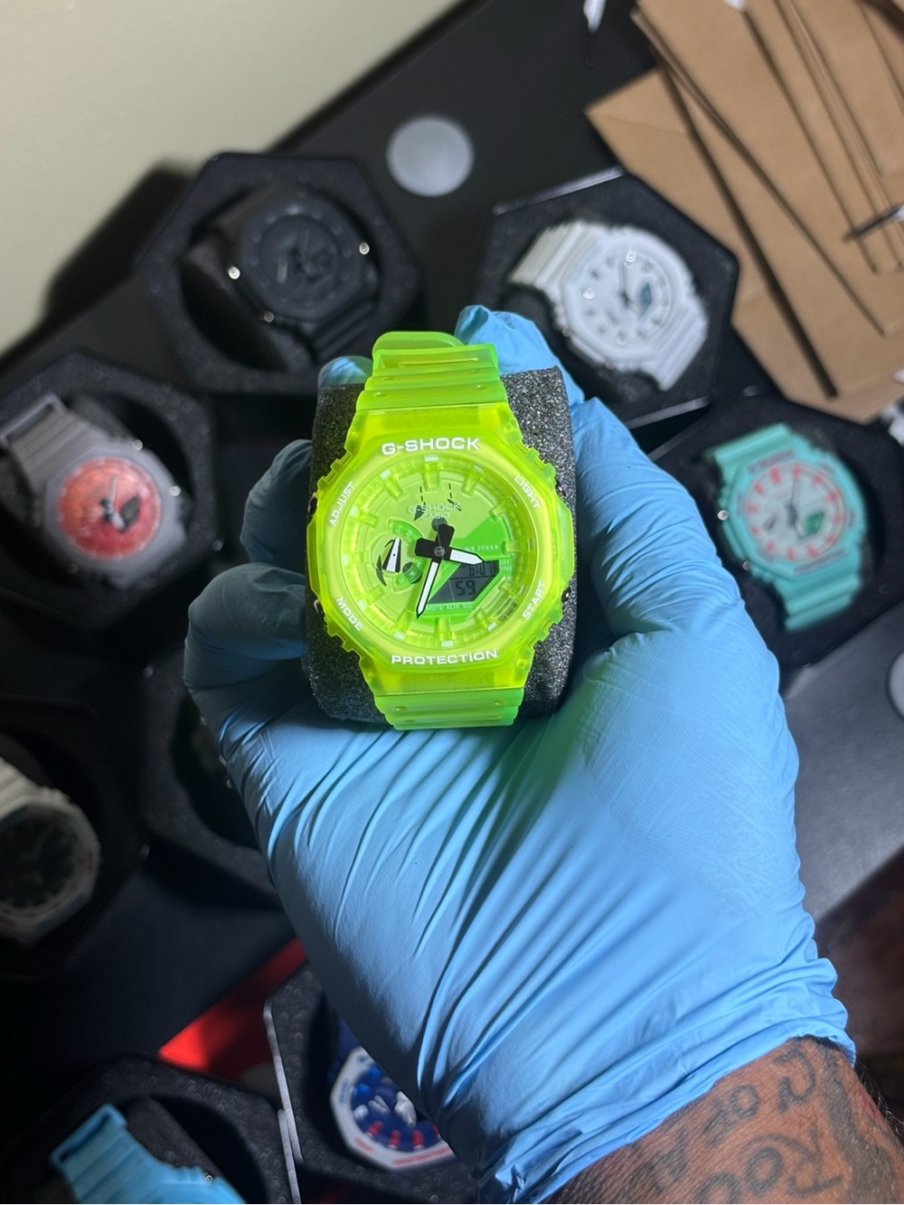 G-Shock Neon Lime Green Digital-Analog Sport Watch